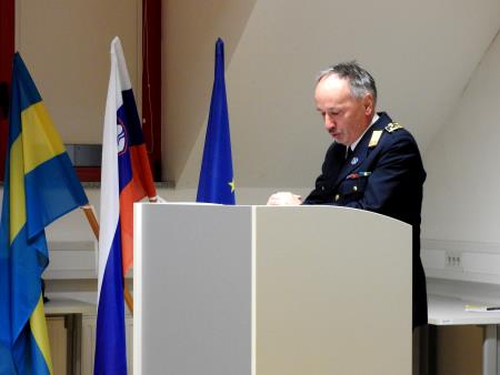 Poveljnik Gasilske zveze Cerklje Metod Kropar 